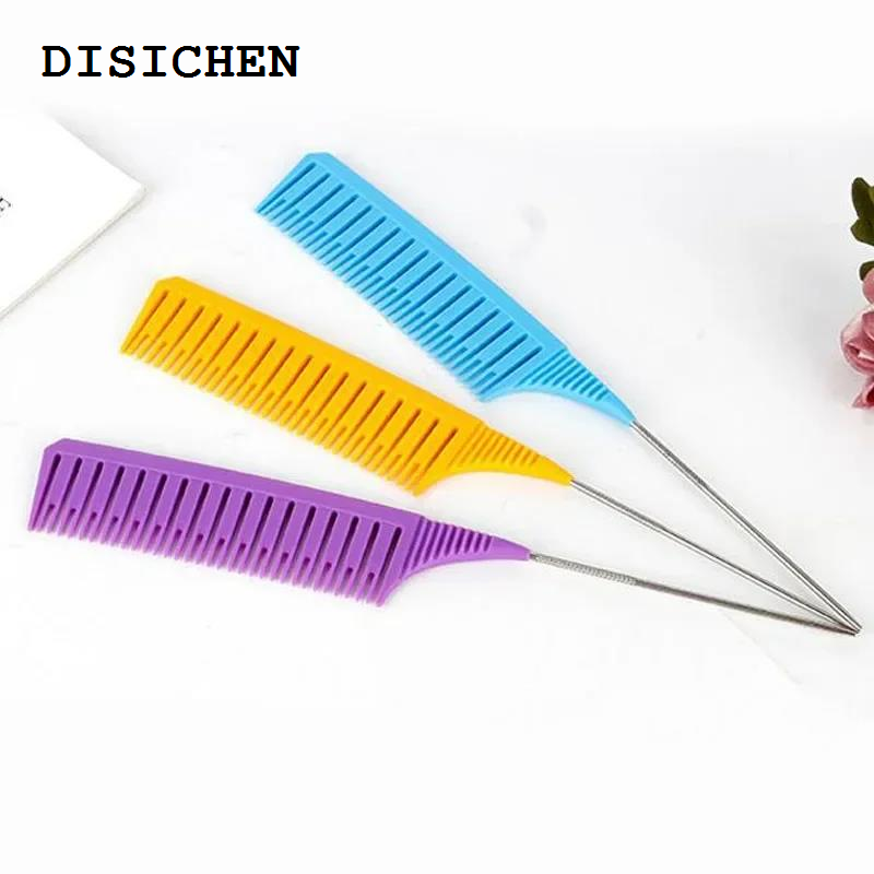 DISICHEN Portable 3pcs Hairbrush Hair Styling Combs Tailed Comb Set Coloring Dyeing Comb Salon Tool Sectioning Highlighting Weaving Cutting Comb