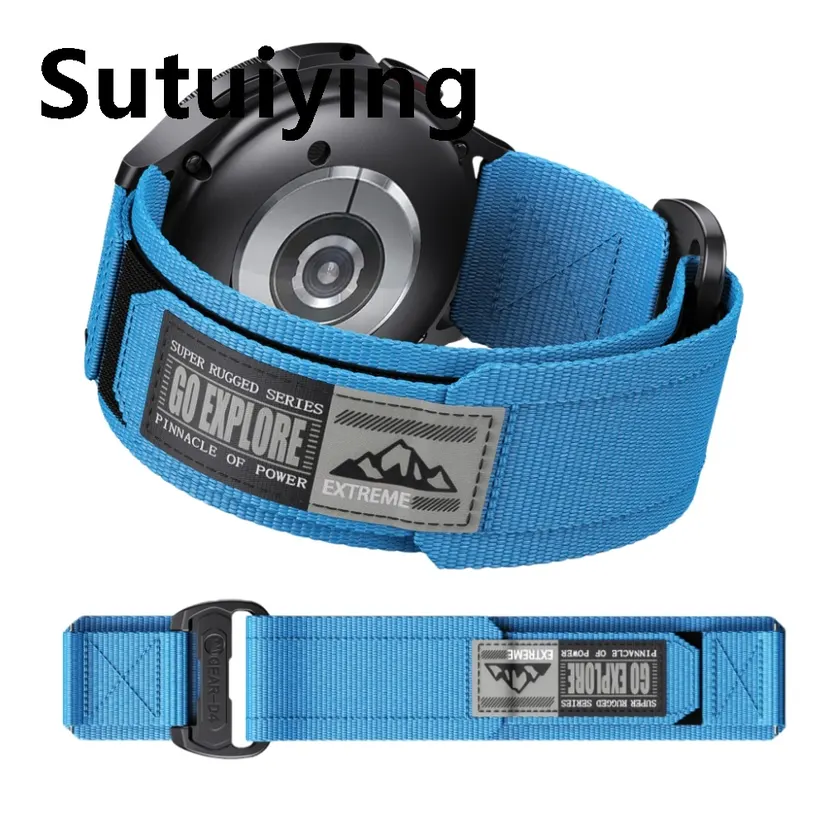 Sutuiying 20 22mm Strap For Huawei Watch GT 4 GT4 46mm Nylon Band For Huawei High Quality GT3 GT2 GT Pro 46mm Bracelet Samsung Watch4 5 6 7 Watchband