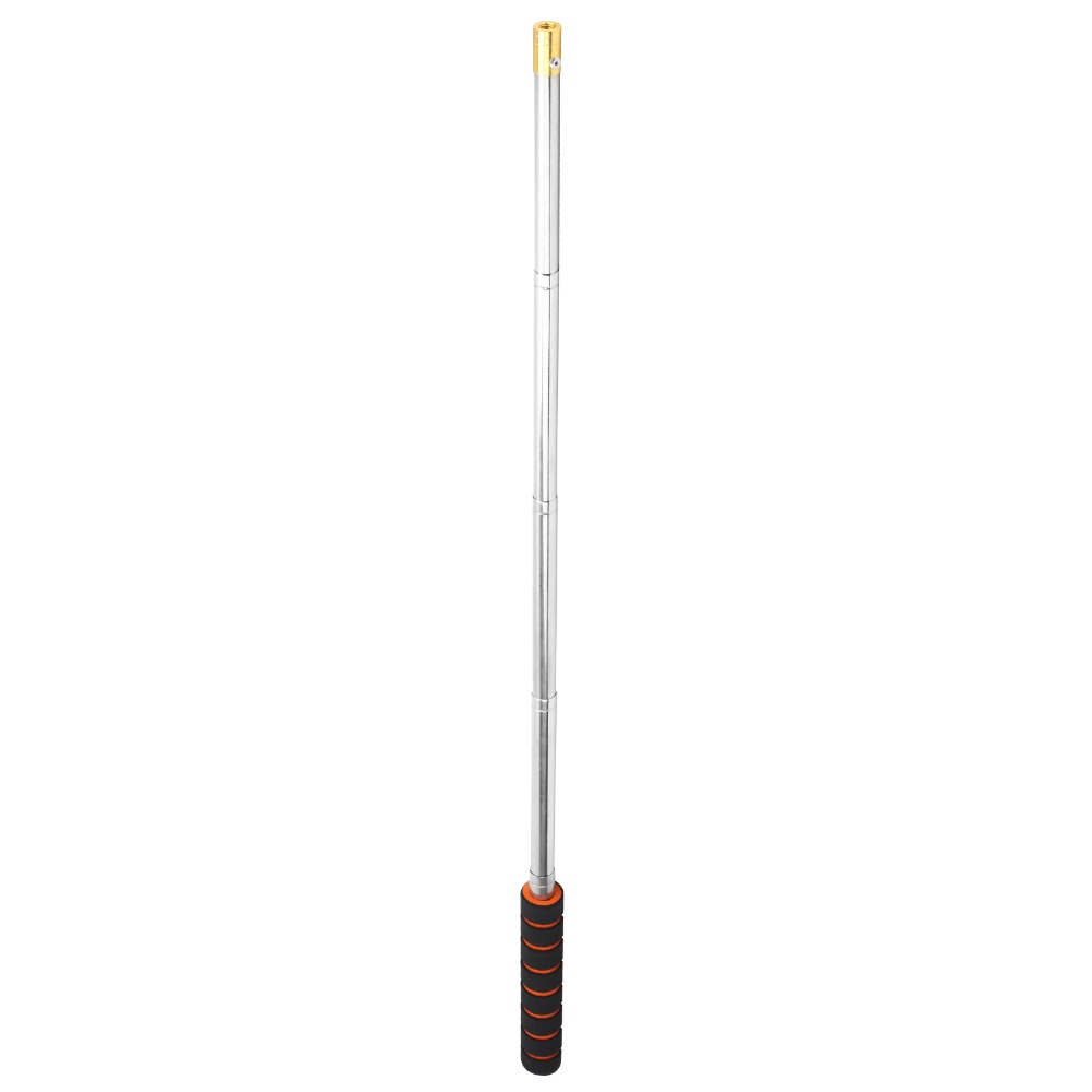 Durable Stainless Steel Fishing Net Telescoping Pole 26-73cm Length Adjustable Fishing Net Handle Portable Telescoping Pole Handle Recreational Fishing
