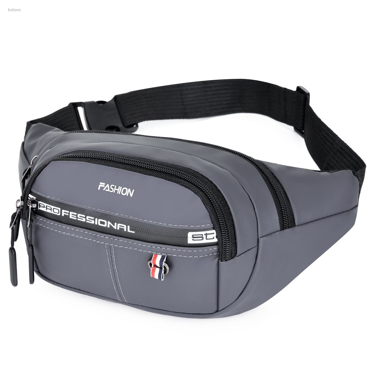 Linman NEW totoro Outdoor Anti-theft Pockets Men's Fashion Reflective Running waiFifty percent discount st Luxury bag Mobile Phone Waterproof Bag motorcycle fanny pack women Black