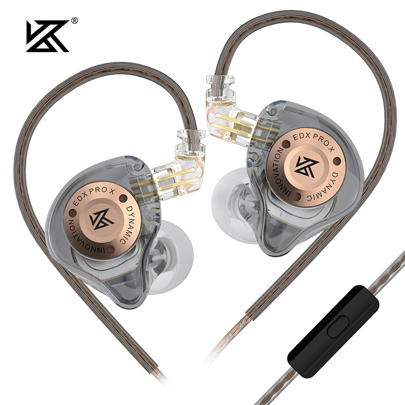 KZ EDX PRO X Cyan MIC In Ear Dynamic Drive Earphone HIFI Bass Music Earbud Sport Noise Cancelling Headset ZSN ZST ZS10 pro x C12 CRA Bles Online DZ-3A.22