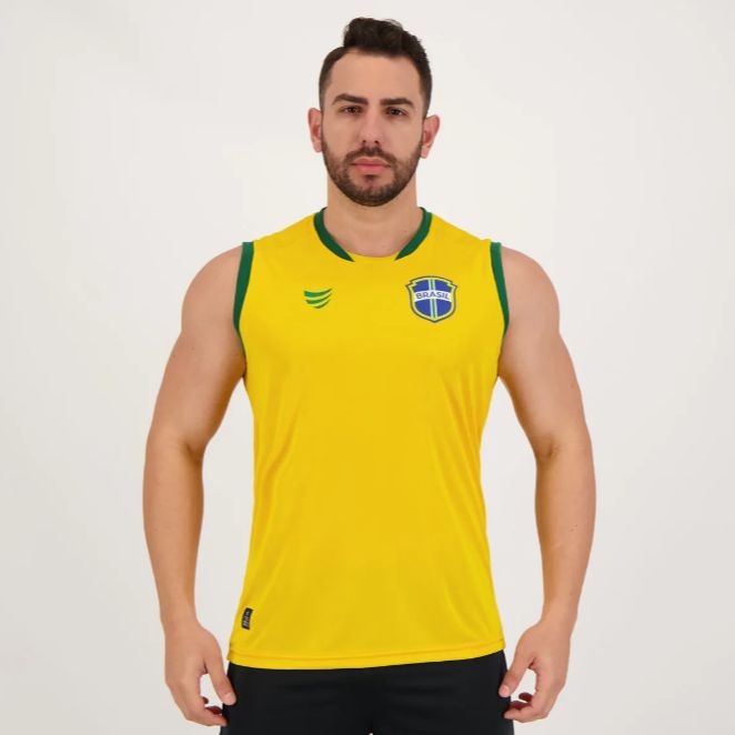 Brazil Football Sleeveless Training Set Jerseys