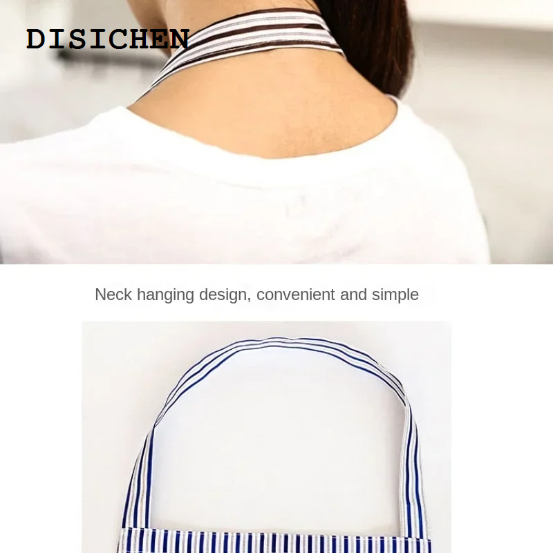 DISICHEN High Quality Creative Cartoon Hand-Wiping Apron Waterproof Anti-Oil For Woman Men Chef Work Apron Grill Restaurant Shop Cafes Kitchen
