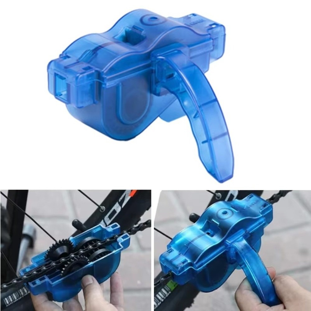 Durable Portable Mountain Bike Chain Washer Multi-functional Efficient Chain Cleaning Tool Multi-angle Cleaning Bicycle Chain Washer Cycling Accessory