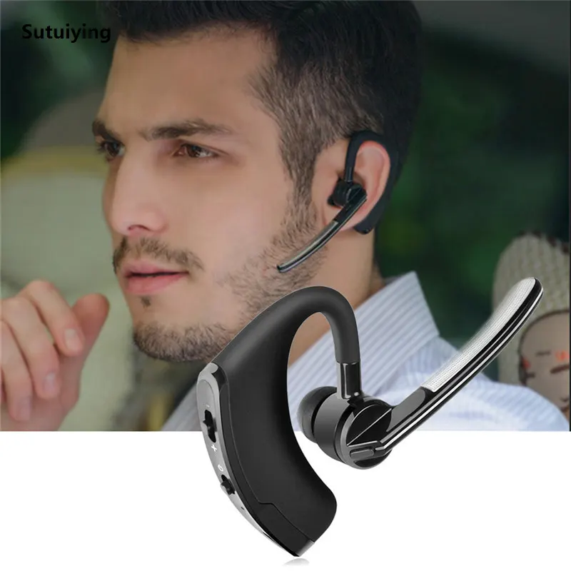 Sutuiying New V8 Wireless Bluetooth Earphone With HD Mic Stereo Business Handsfree Hot Selling HD Call V9 Bluetooth Headset For iPhone Xiaomi Samsung