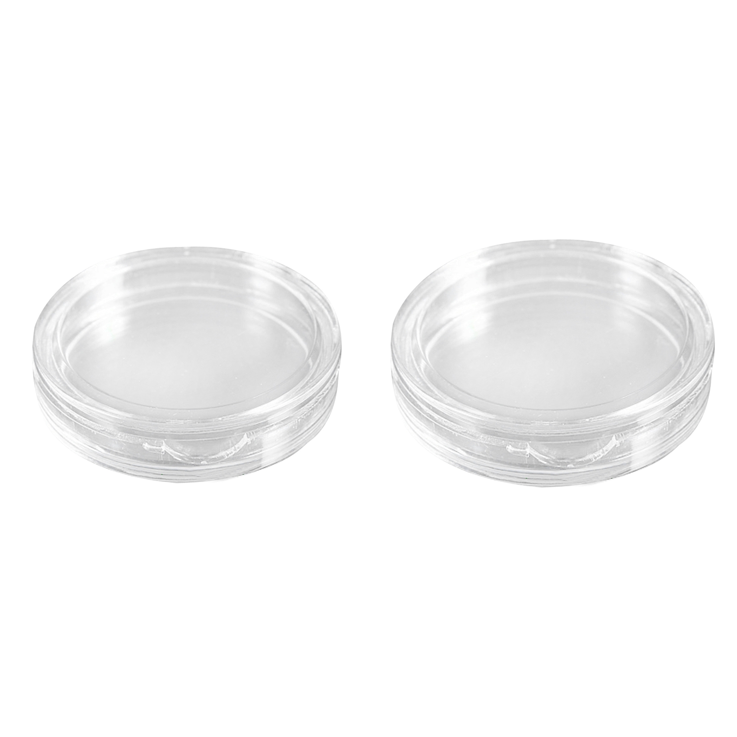 Sptrry20 Pcs Small Round Transparent Plastic Coin Capsules Box, 10 Pcs 26Mm & 10 Pcs 33Mm