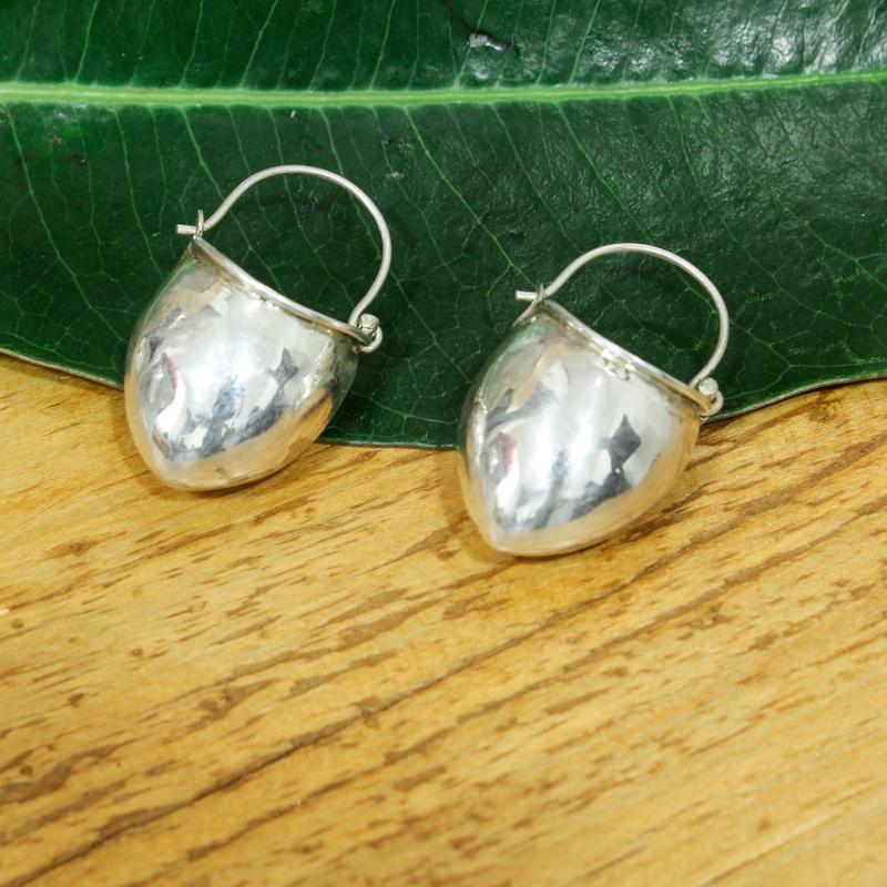 Pure Silver Newari Earrings For Women - 7.64G