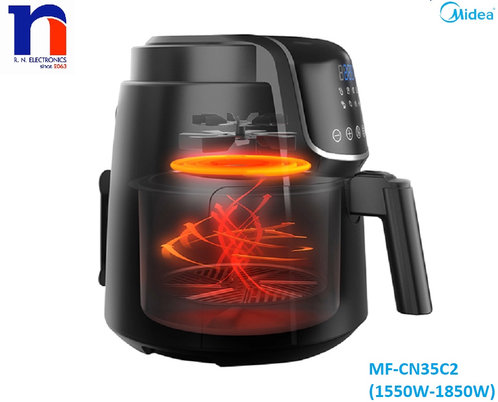 Midea Digital 3.5 liters Air Fryer MF-CN35C2 (1550W-1850W)