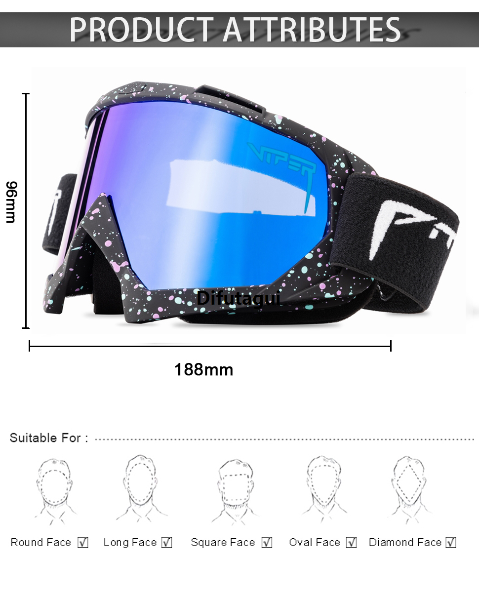 Difutagui Luxury Men Women Cycing Glasses Double Layers Sponge Sports Motocross Bargain price Goggles Racing Ski Googles Motorcycle Eyewear Wind Protection