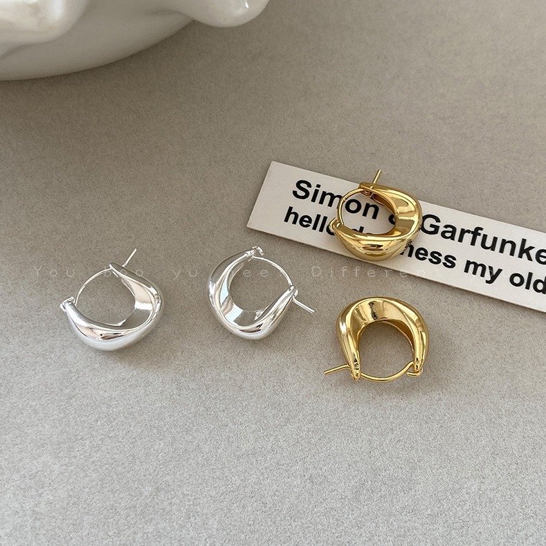 【Top-notch quality】Women's Style Vintage Earrings Fashionable Simple Gold Ear Ring 2023 New Fashion