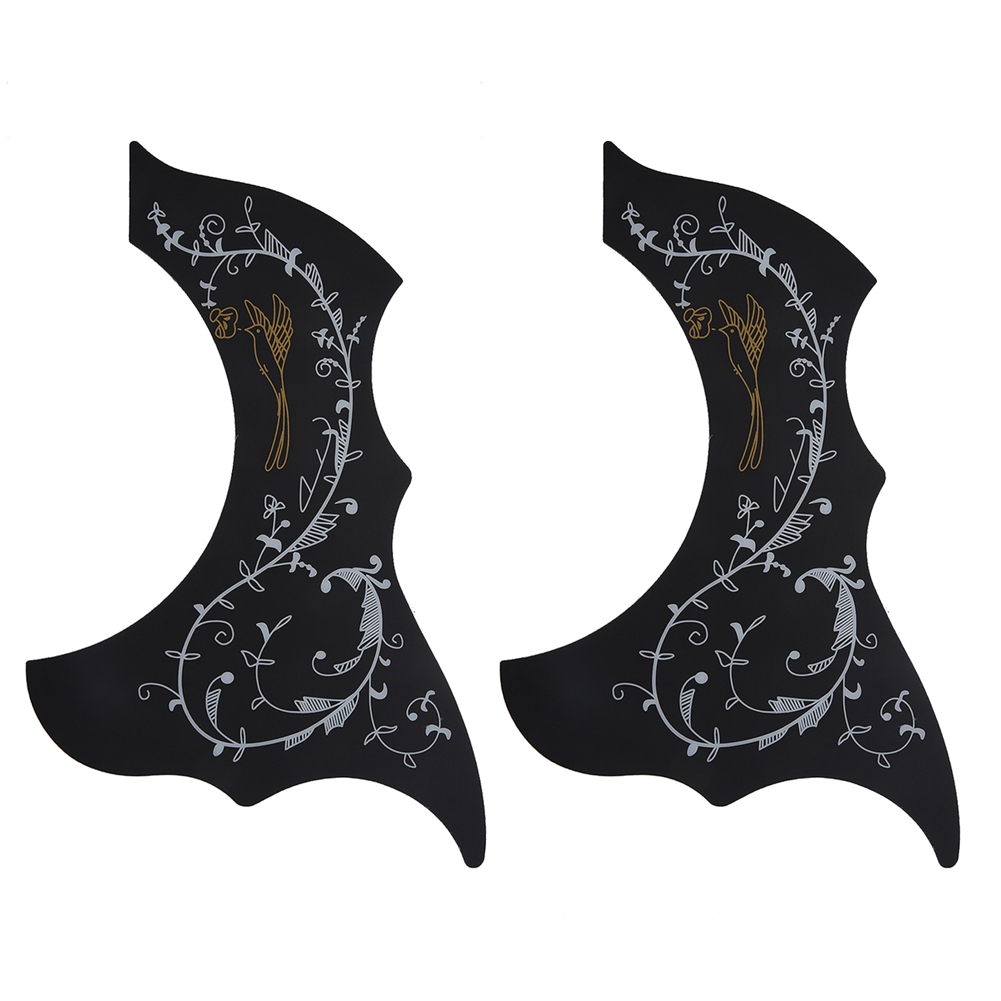 fasdaga 2X Pickguard-Acoustic-Acoustic Guitar Pickguard, Self Adhesive, Black