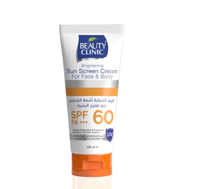 Beauty Clinic Brightening Sun Screen Cream SPF 60 PA+++ 150ml - For Face And Body