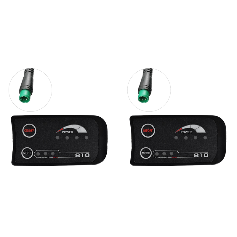 JINMY 2X 5PIN S810 E-Bike Meter LED Display 36V UART for Electric Bike Electric Bicycle Meter