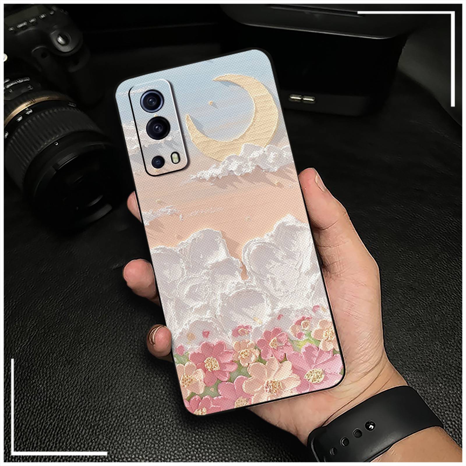 Phone Pouch Cute Phone Case For VIVO IQOO Z3 5G/Y72 5G/Y52 TPU Durable Silicone Anti-dust Waterproof Cartoon Soft case