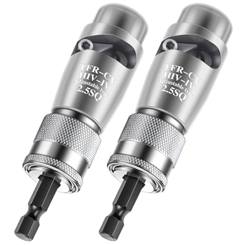 2Pc Wire Stripper Aluminum Alloy Twisting Stripping Tool,Fast Wire Twisting Tool for Drill,Electrical Wire Twister,2.5SQ Spare Parts