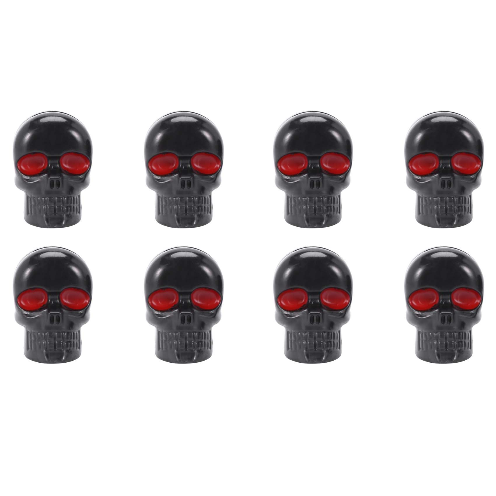 NAMUNY 4 Pair Motorcycle Skull Number Plate Frame Screws Fitting Screw Black