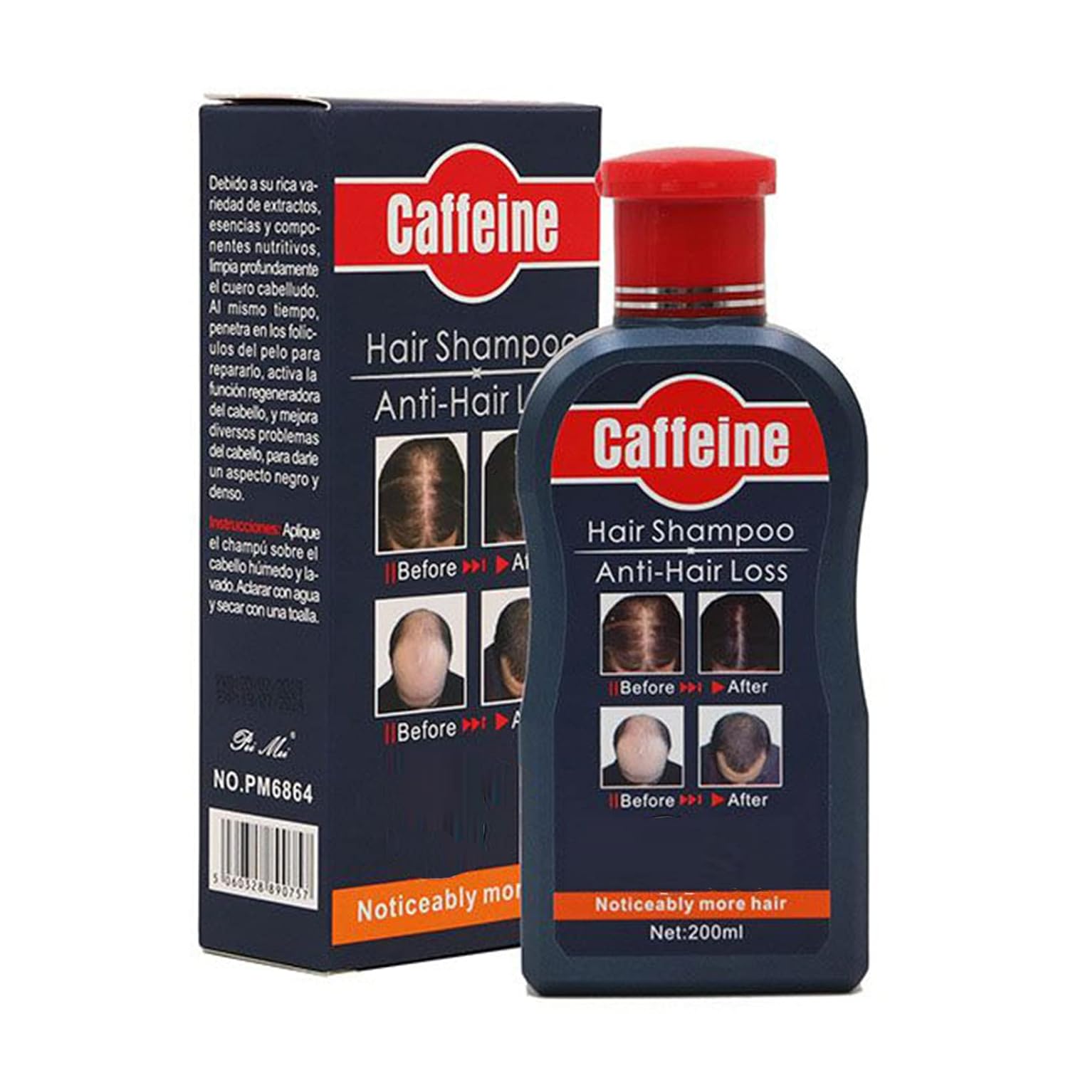 Caffeine Hair Growth Shampoo, Hair Loss Treatment Shampoo Strenthen Hair Root Promote Hair Regrowth Thickness Activate Scalp 6.76 fl oz