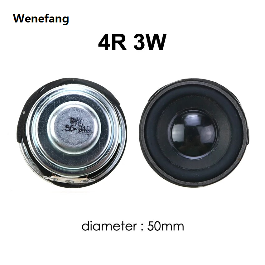 Wenefang new style YuXi 1pcs 50mm 5cm Loudspeaker 8R 4R 5W 3W Magnetic Speaker 4 8 Ohm 3 5 Watt Horn