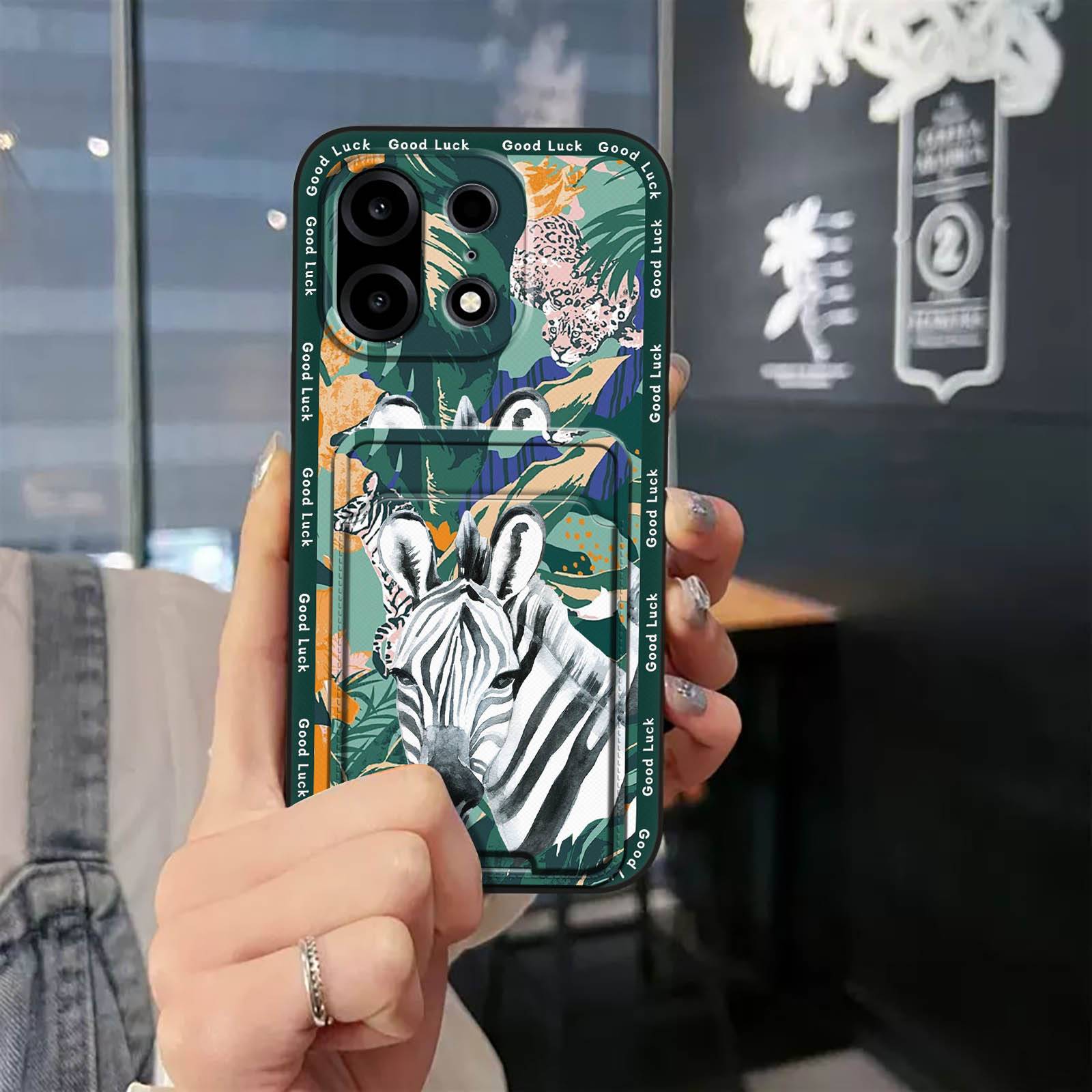 Card slot Silicone Phone Case For 1+Turbo 6X Pro/OnePlus TurboX6Pro Soft case Cute Shockproof Full wrap Card bag TPU