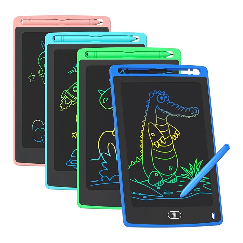 Educational Learning Toy for Kids 4 Pack LCD Writing Tablet, 8.5 Inch Colorful Doodling Board Drawing Tablet Birthday Gift