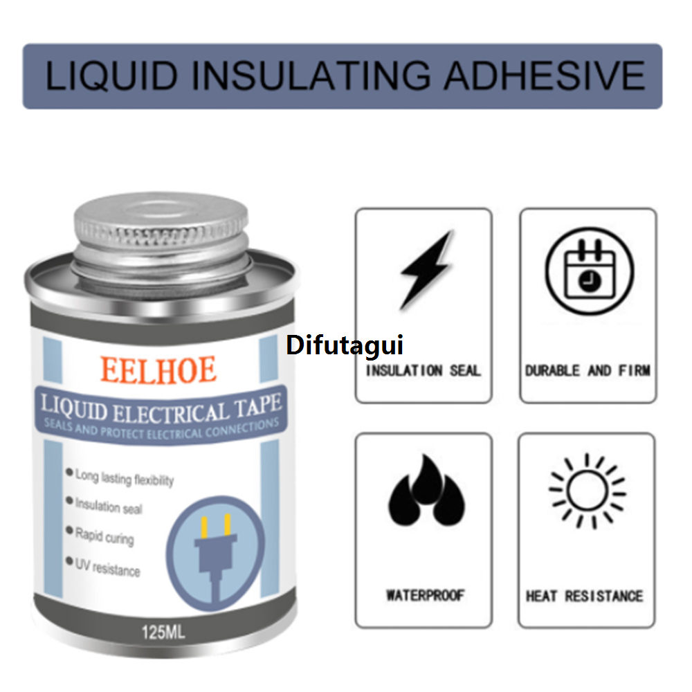 Difutagui Special discounts Liquid Insulation Electrical Tape Tube Paste Waterproof Fashion Fix Dry Glue Fast Sealing Rubber Electronic Sealant High Temperature