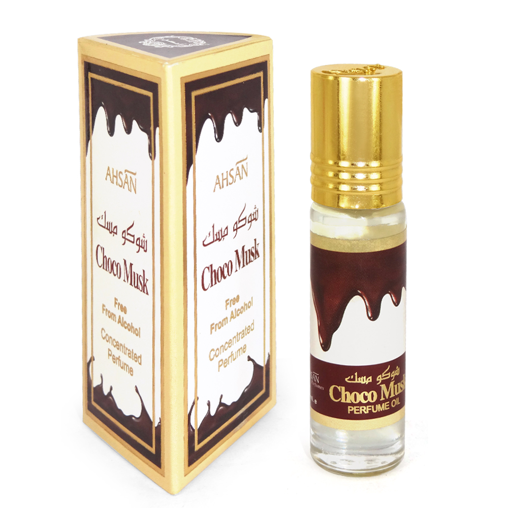 Ahsan Choco Musk Free From Alcohol Concentrated Attar Perfume 8ml - image 1