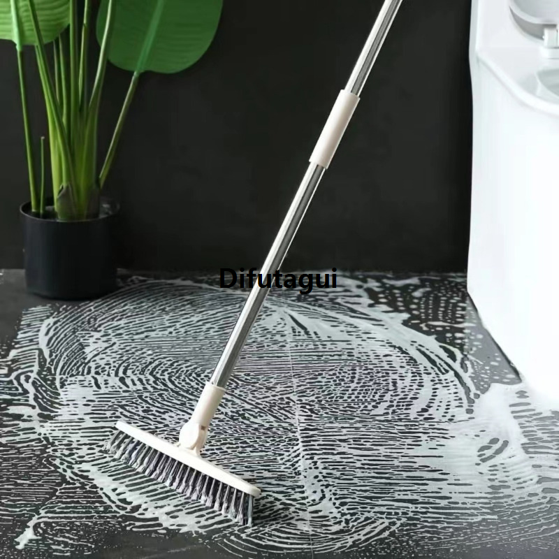 Difutagui SSD Dead Spot Cleaning Brush Bathroom Brush, 1pc Hotel Bathroom High Quality Floor Brush Hard, Long Handle Bathtub Tile, None
