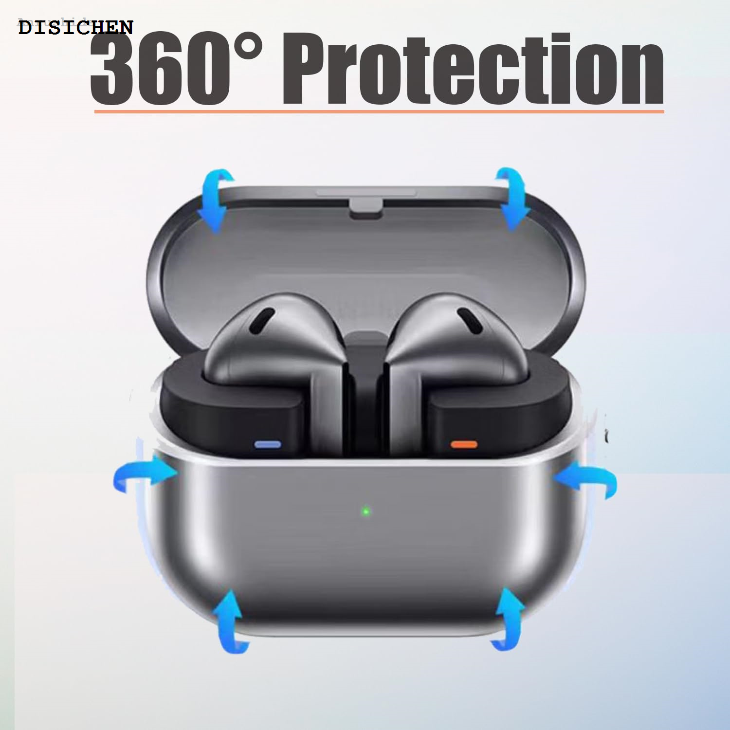 DISICHEN Original Anrushide Clear Case for Samsung Galaxy Buds 3 Pro [Anti-Yellowing] Soft Luxury TPU Protective Covers Skin For Samsung Galaxy Buds 3 Pro
