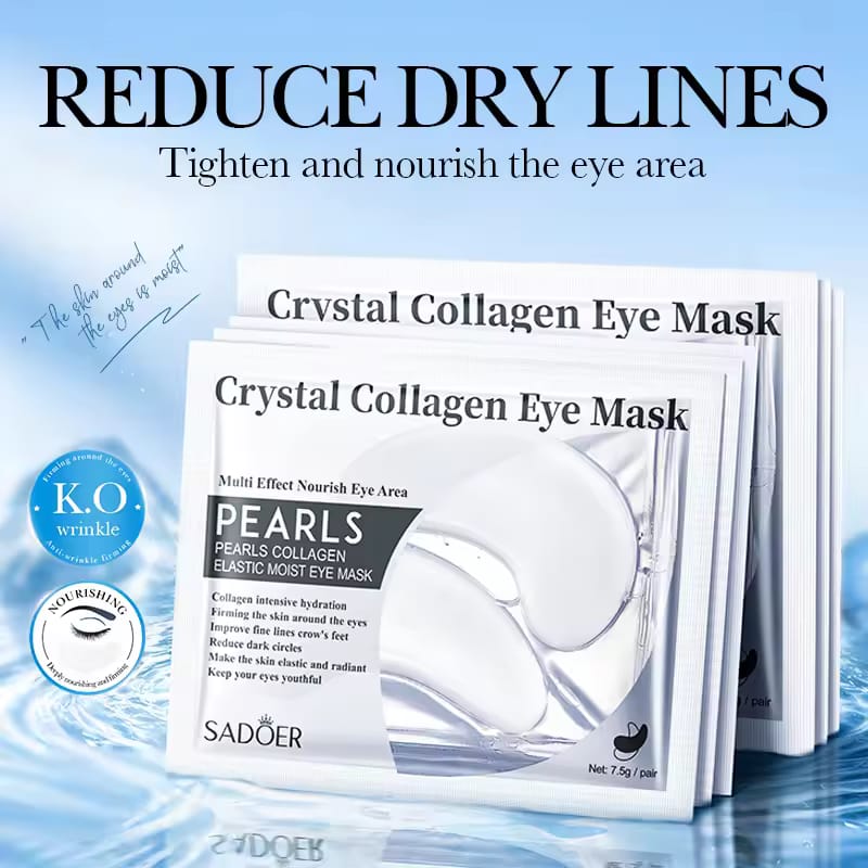 Sadoer Eye Mask Moisturizing Crystal Collagen Mask Anti-Wrinkle Anti Aging EyePatch 1 Pair BUY ONE GET ONE FREE