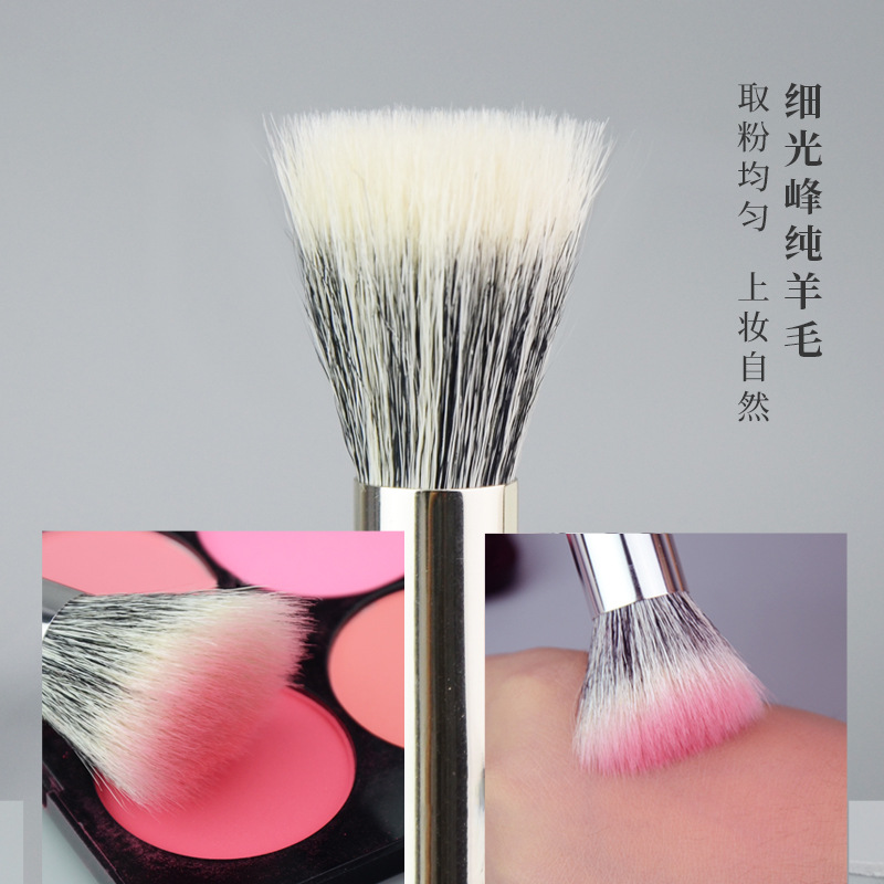 Makeup multi-function blend wool powder brush makeup dot painting 1 piece bevel brush blush makeup contour mountain tool