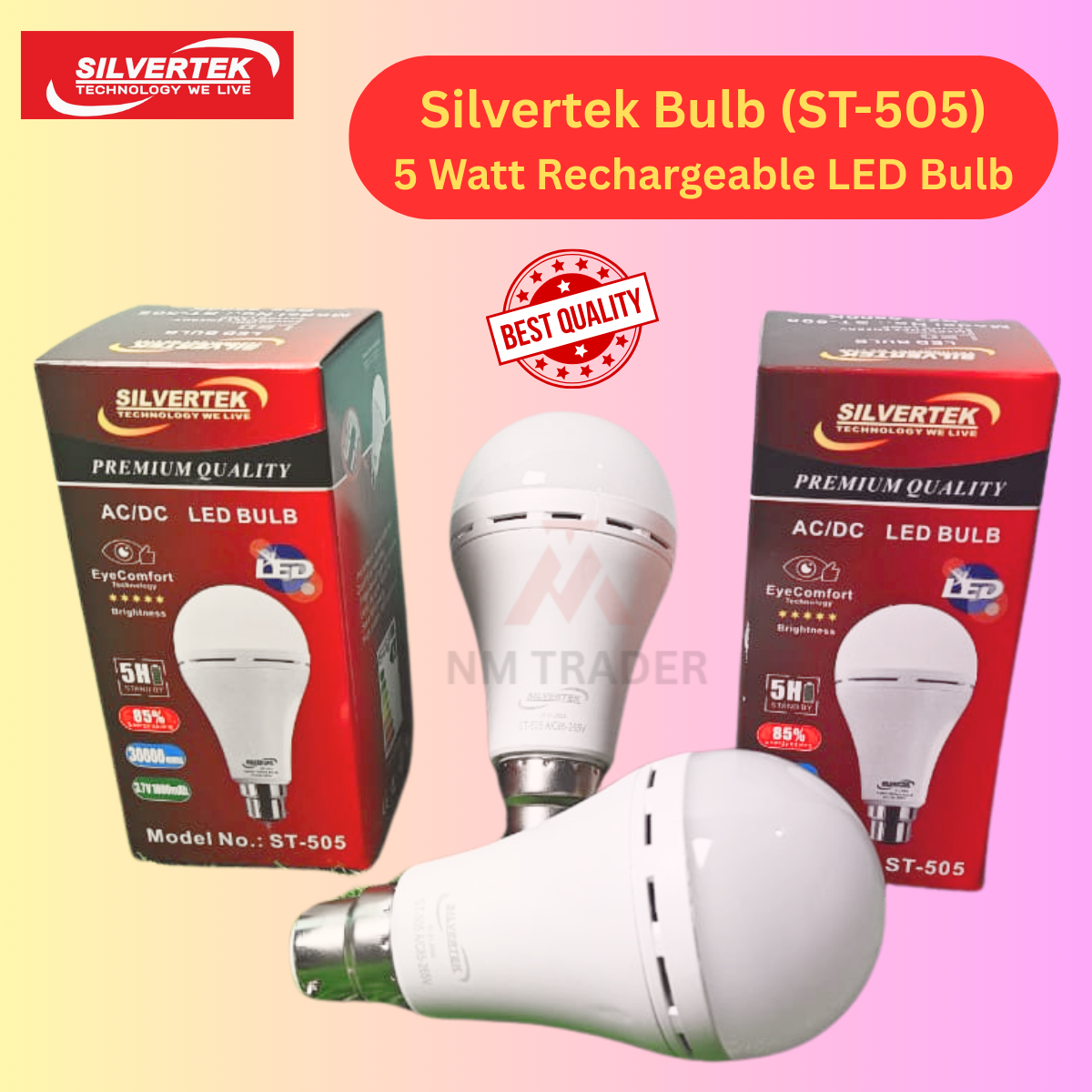 Trending Power Saver Led Bulb 20 Watt | Lithium Rechargeable | Indoor & Outdoor | Emergency light backup