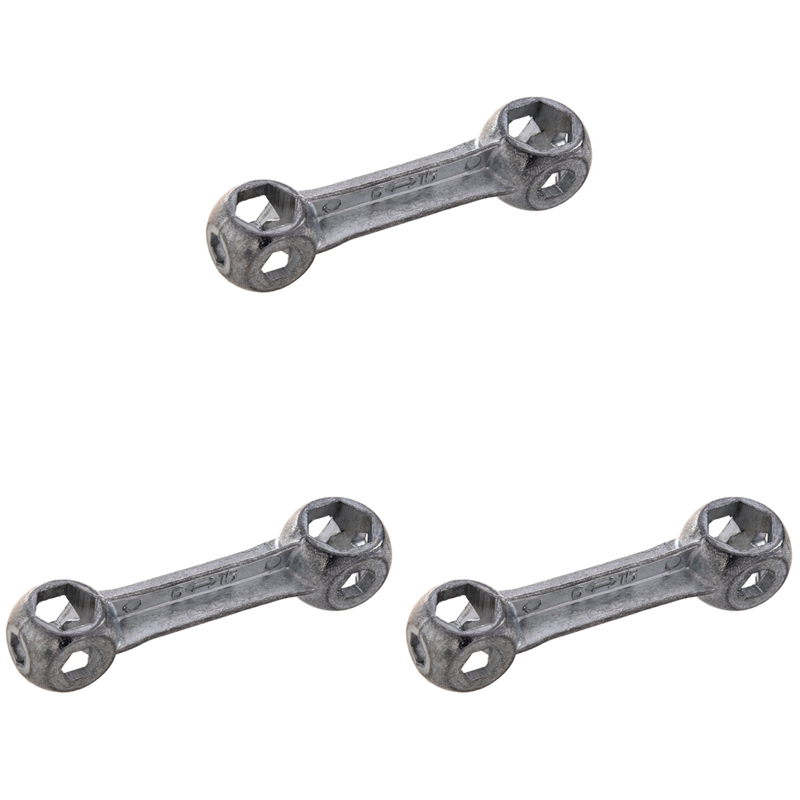 ZOROOM 3X 10 in 1 Bicycle Dumbell Wrench Spanner Multifunction Bike Repair Tool 6mm-15mm