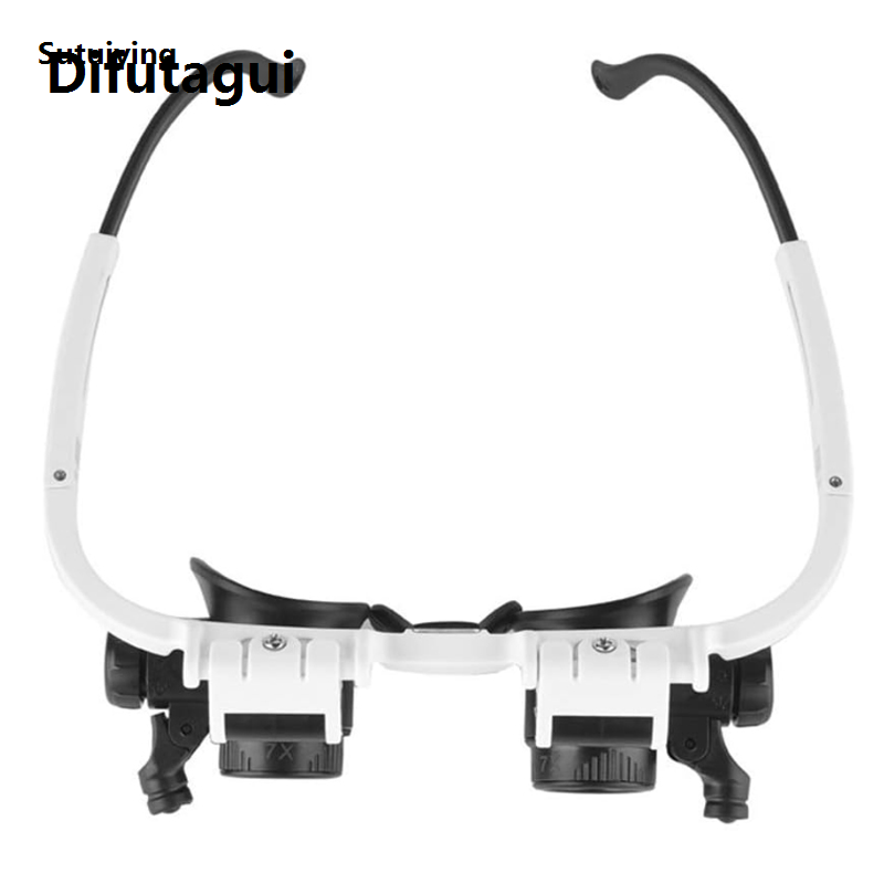 Difutagui High Quality Sutuiying Magnifier Glasses 8X 15 X 23 X Magnifier Glasses headband Glass Portable eye Magnification Repair tool Biological magnifier microscope