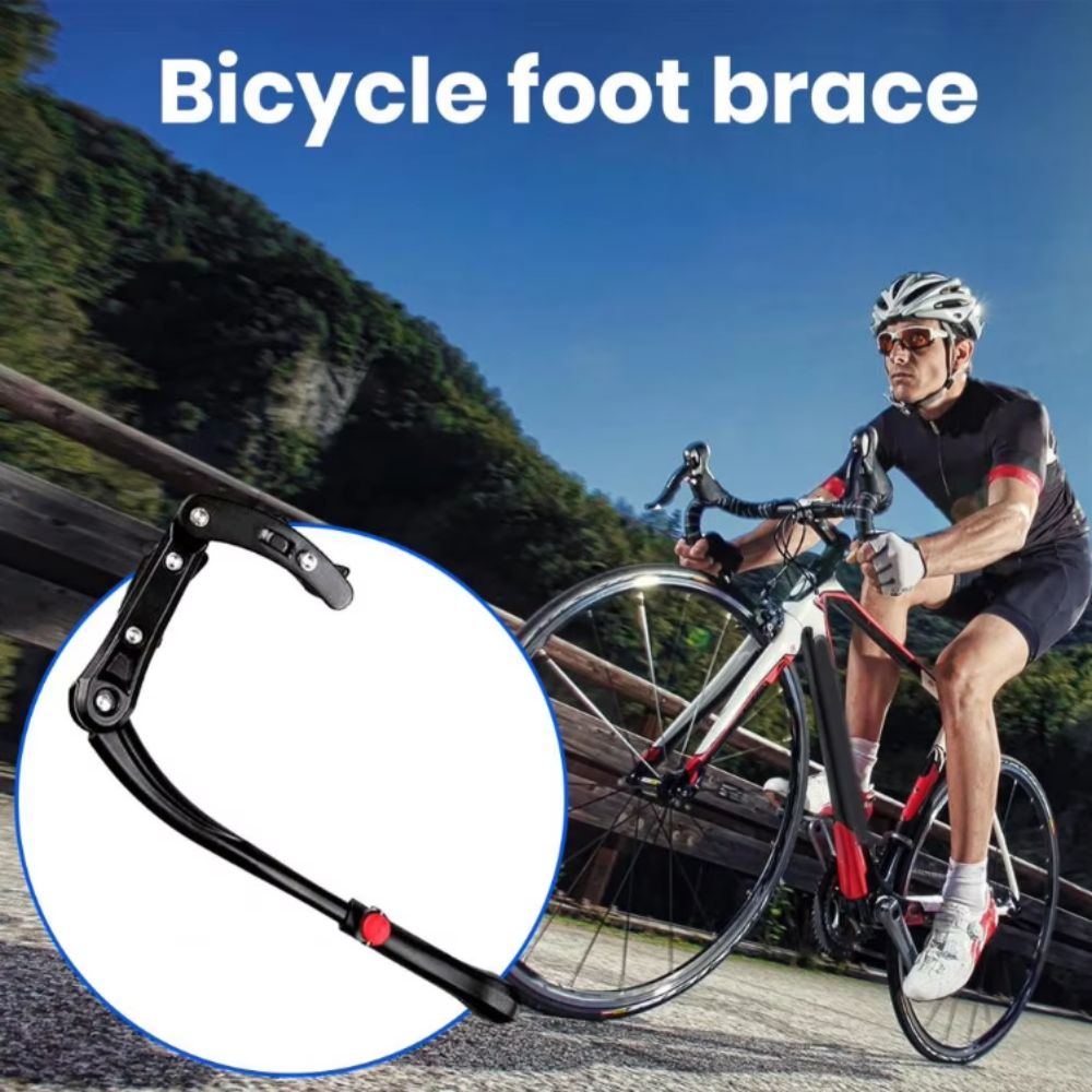 Support Aluminum Bicycle Kick Stand Single Rear Kickstand Adjustable Side Support Mountain Bike