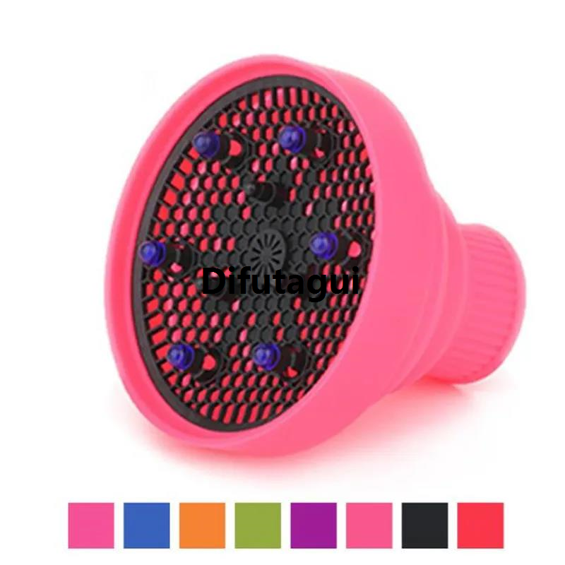 Difutagui Toolssalon Hair Care Styling Hairdressing Foldable Hood Diffuser Portable Hair Dryer Silicone 1PC Temperature Resistant Silicone Curls