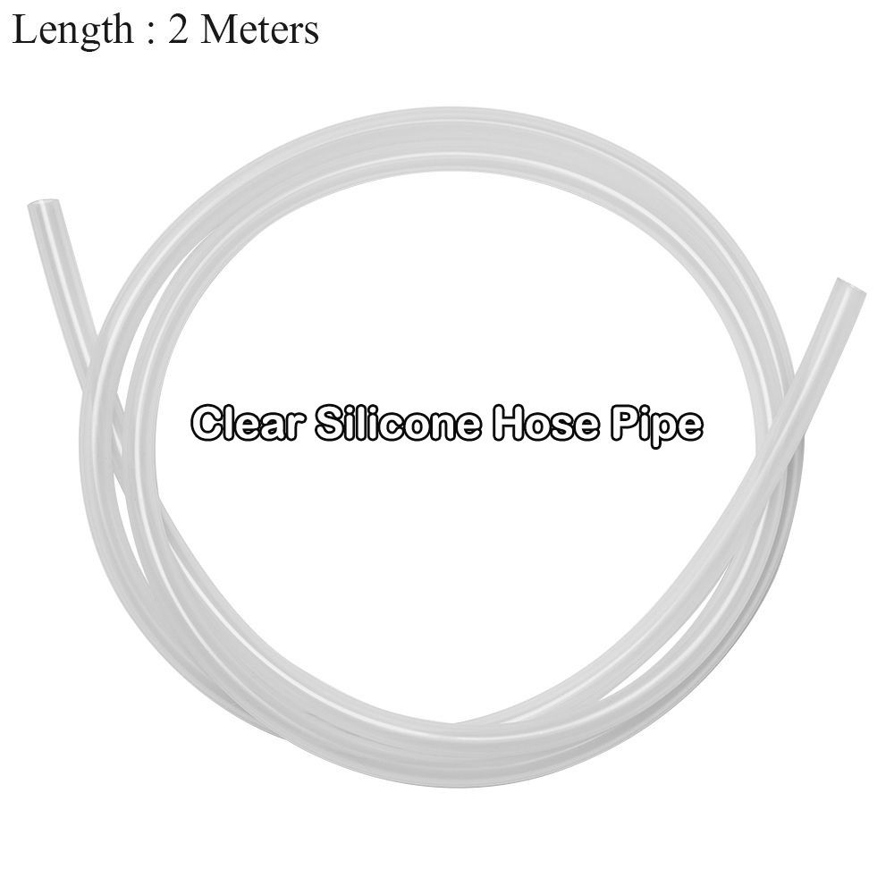 2M For Car Aquariums Flexible Food Grade Silicone Fuel Water Clear Silicone Tube Soft Rubber Hose Pipe Transparent