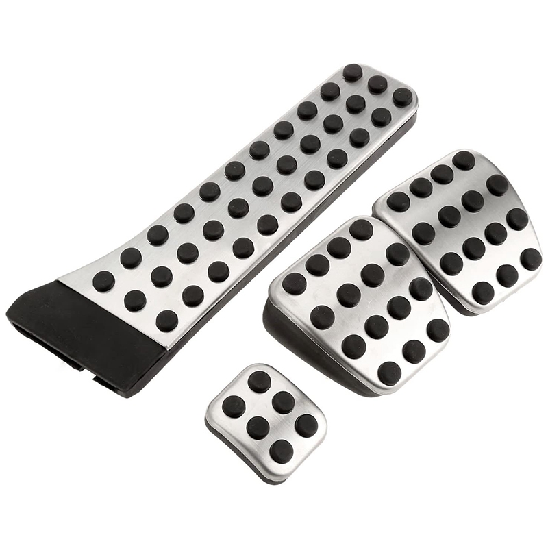NAMUNY 4Pcs Stainless Steel Pedal for - W202 W203 W204 W124 W210 W211 W212 W218 X204 R172 R231 C E