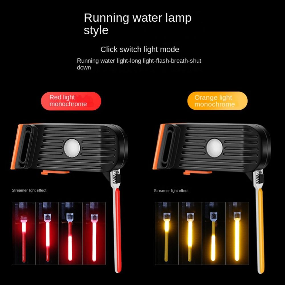Portable Ultra Bright Led Bike Tail Light Chargeable Night Riding Lights Mountain Bike Led Warning Light Bicycle Accessories Bike Seatpost Lights Bicycle