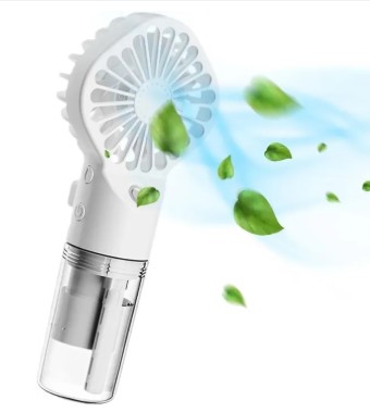 Handheld Fan Misting Fan | Portable Misting Fan,Battery Operated Rechargeable Four WindSpeed Mini Mister Fan with Water Spray For Outdoor, Camp