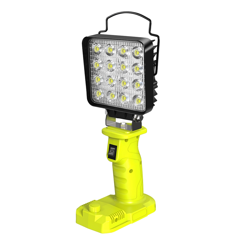 NCANRUI Car LED Alarm Work Light Flashlight Searchlight Torch Spotlight Camping Lamp for 18V Lithium Battery P108 PBP005 PBP002