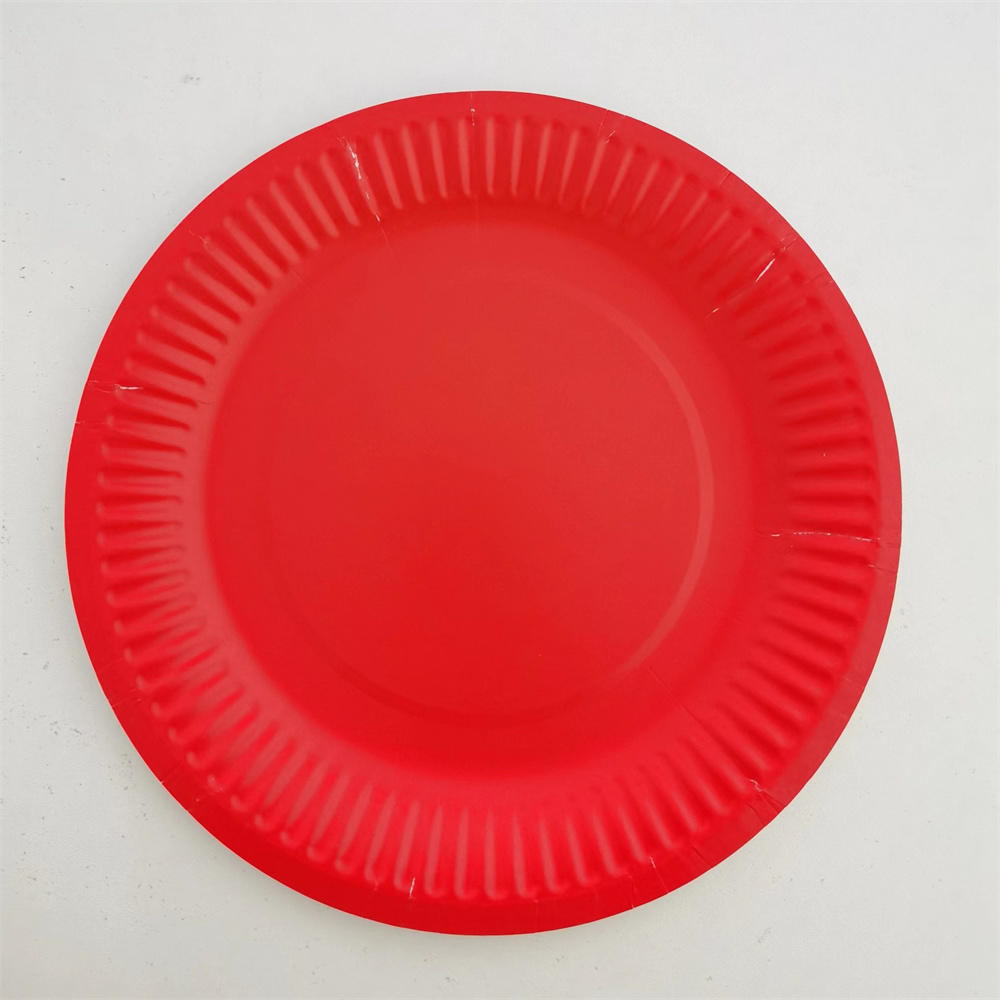 6inch Disposable Tableware Disposable Paper Plate Fruit Plate Cake Tray Wedding Birthday Decoration Party Supplies DIY
