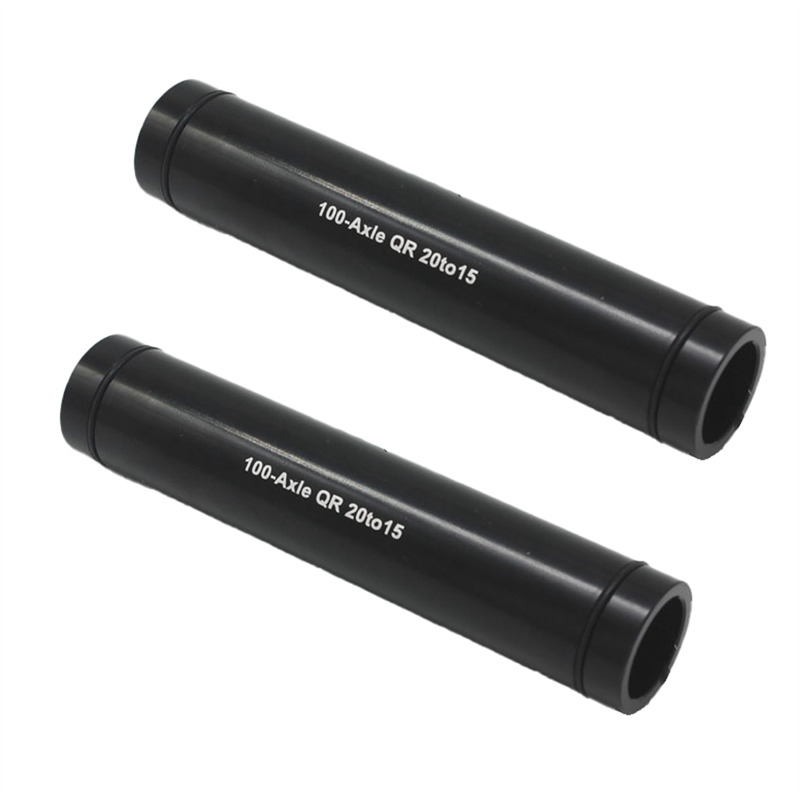 Mountain Bike Bicycle 20mm Thru-Axle Conversion to 15mm Thru-Axle Aluminum Alloy Bicycle Front Fork Thru-Axle