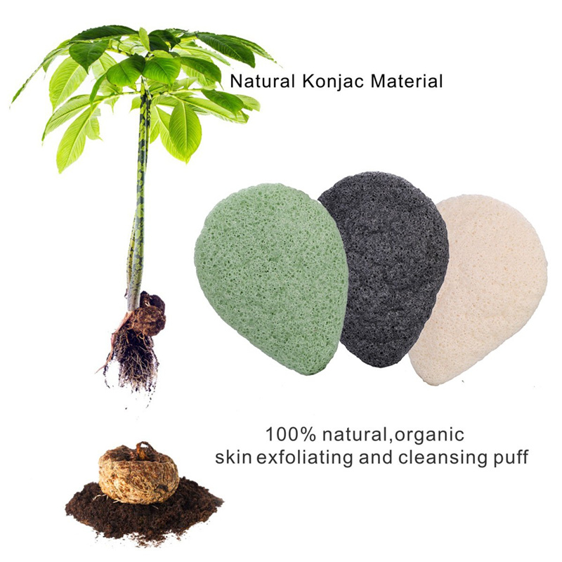 Sponge konjac bamboo pickled loofah exfoliating gentle sponge] [LuckyBabyFansStore natural fu body sponge