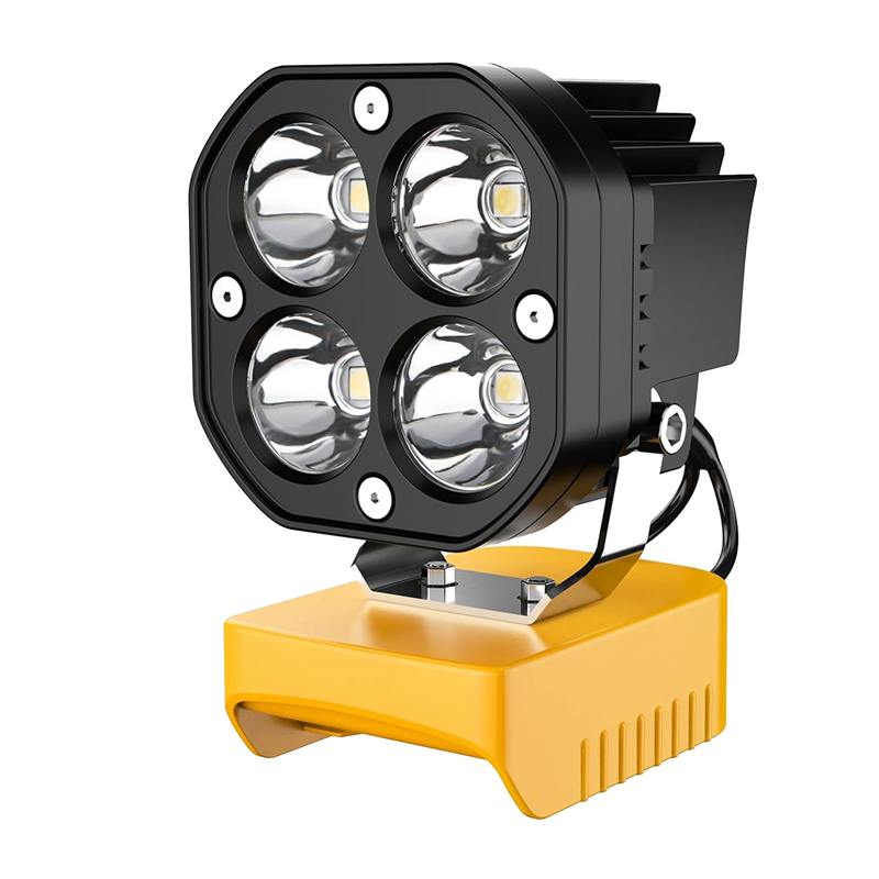 Work Light for 18V Battery, 40W 6000LM Flashlight, LED Flood Light, 18V Battery Cordless Work Light
