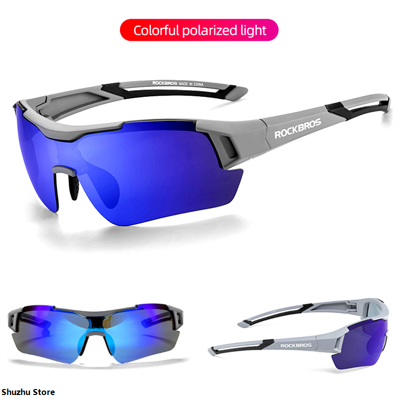 Linman Shuzhu StoreNew ROCKBROS Cycling Glasses Polarized Len Sports MTB RoadAffordable Bike Eyewear Glasses Men Women Outdoor Bike Sunglasses Cycling Goggles