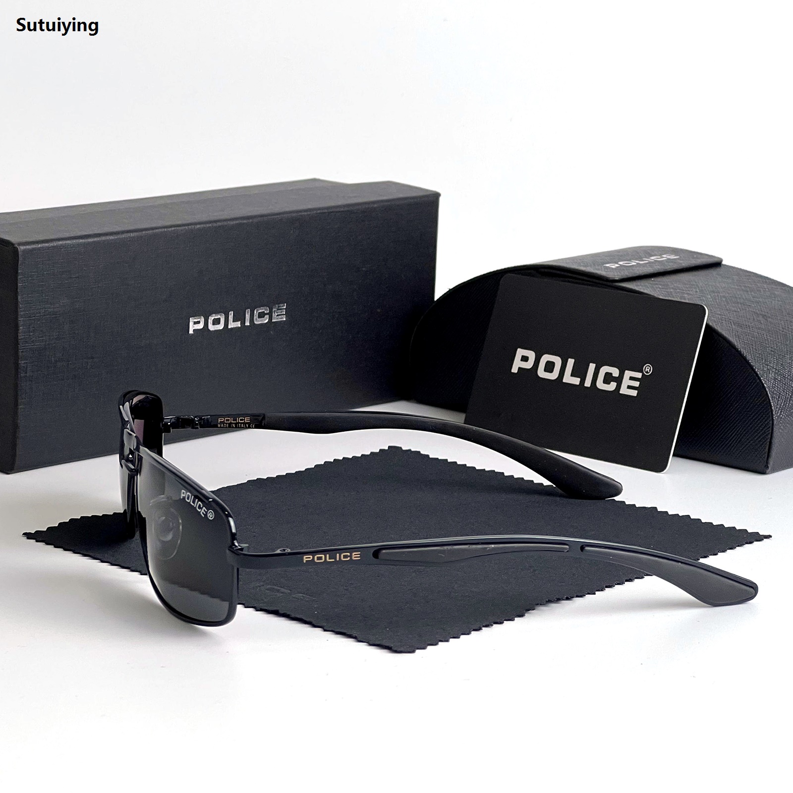 Sutuiying Policer Sunglasses Polarized for Men Classic Sun GlassesHigh Quality 2025 New Luxury brands Eyewears Pilot Goggle UV 400 Protection 8837