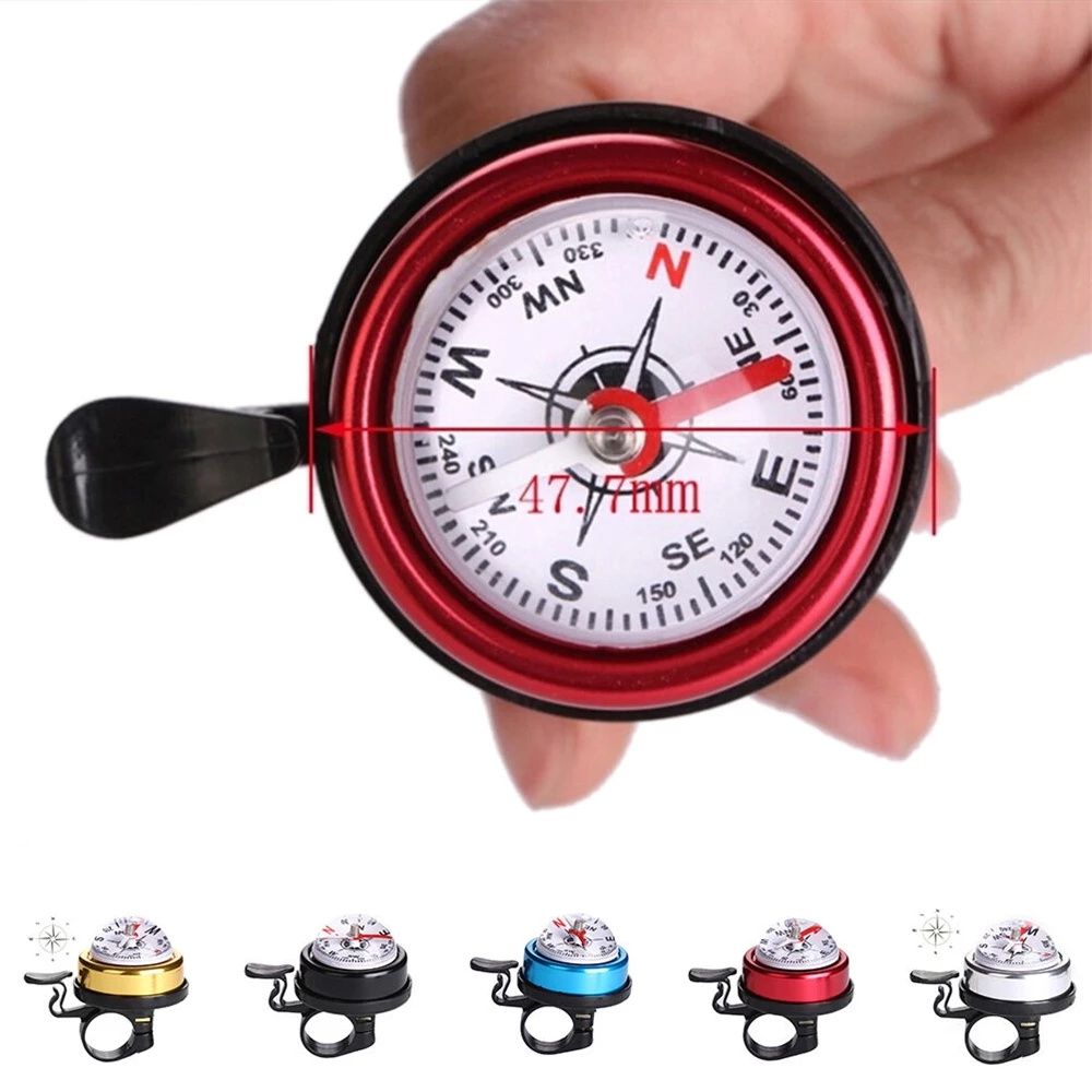 Cycling Equipment Safety Drive Bicycle Ring Bell Decoration Road Bike Cycling Bell Alarm Bicycle Bell Cycling Bike Horn Bike Compass Handlebar Compass