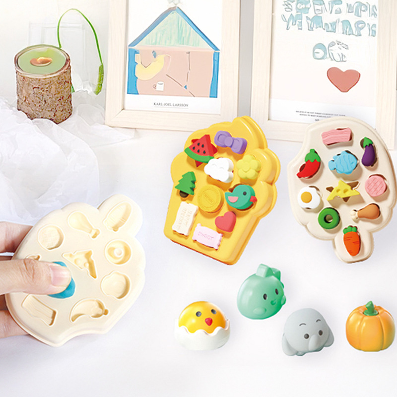 Kids DIY Color Clay Set with Fun Molds - Safe, Soft & Creative Play Dough for Learning and Imagination