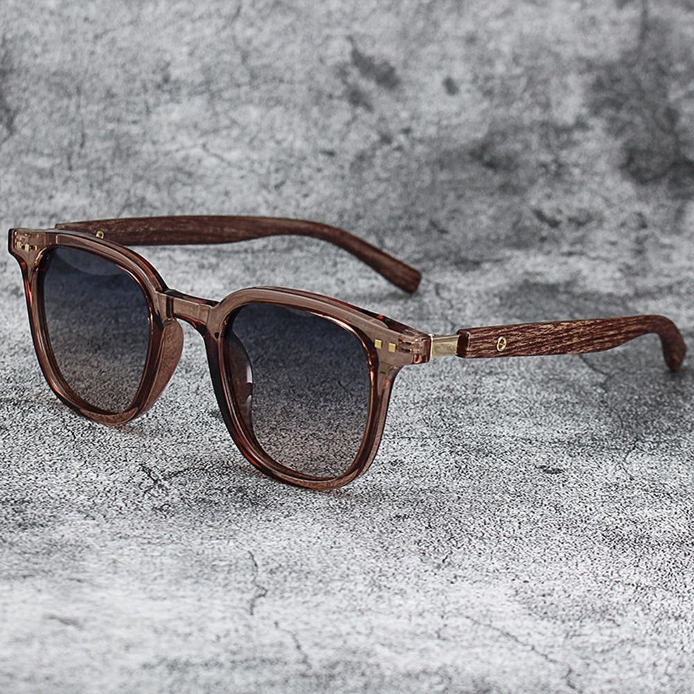 New UV Protection Wood Grain Sunglasses Outdoor Street Photography Cycling Eyewear Shades for Women & Men