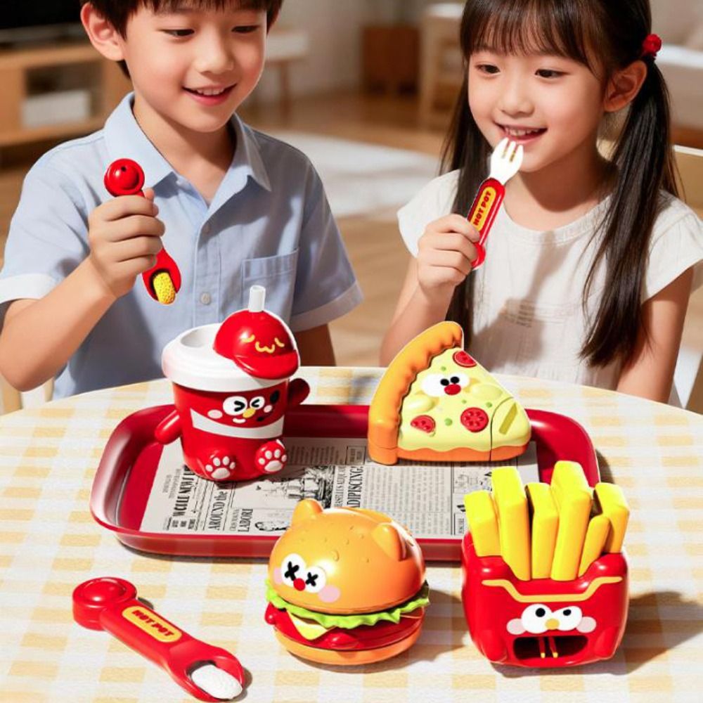 Food Feeding Pudding Feeding Toy Role Play Early Education Little Bear Bento Lamian Noodles Toy Simulation House Toys For Friend
